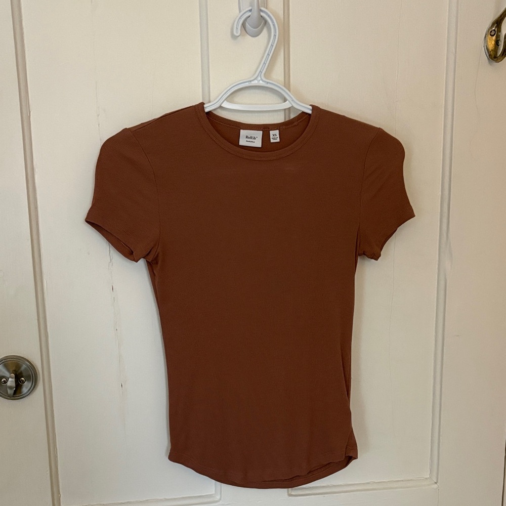 Aritzia ReRib Short Sleeve Tee